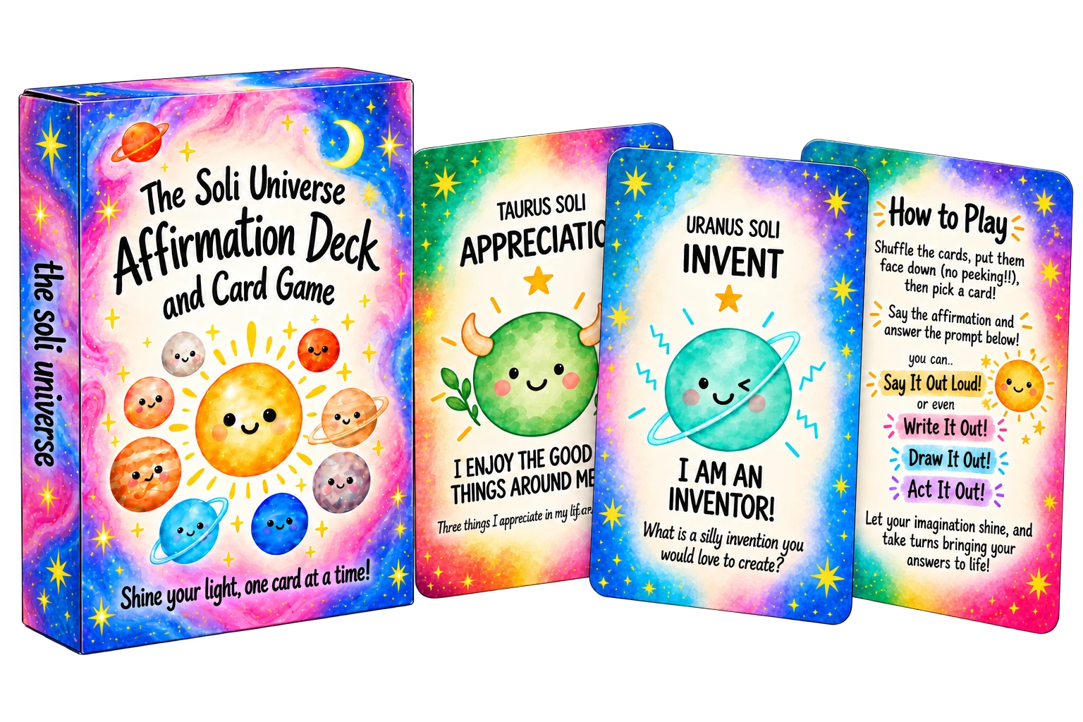 Soli Universe Affirmation Deck and Card Game